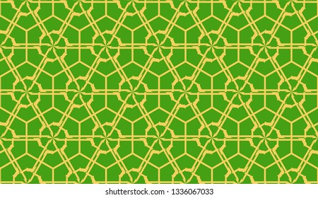 Vector illustration. For your business, presentation, fashion print. Pattern with abstract illusion triangles. Light green color