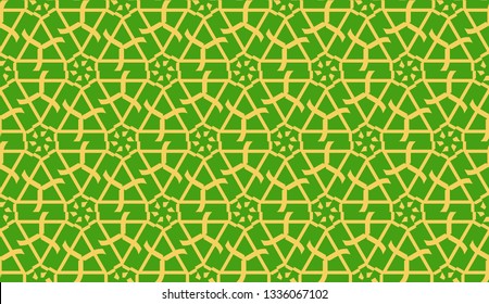 Vector illustration. For your business, presentation, fashion print. Pattern with abstract illusion triangles. Light green color