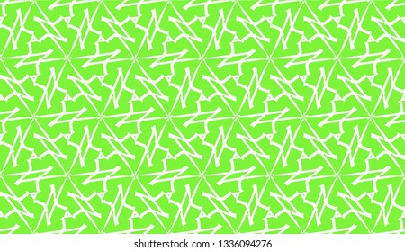 Vector illustration. For your business, presentation, fashion print. Pattern with abstract illusion triangles. Light green color