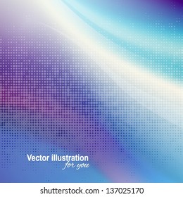 Vector illustration for your business presentations. EPS10. Colorful smooth light lines background.