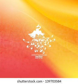 Vector illustration for your business presentations. EPS10. Peacock symbol, vector illustration for your design.