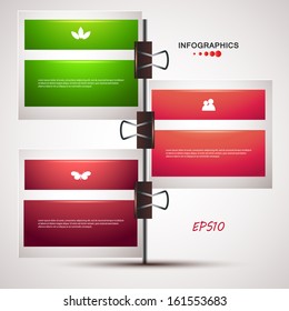 Vector illustration for your business presentations. Modern Design template / can be used for infographics / numbered banners / horizontal cutout lines / graphic or website layout vector. EPS10.