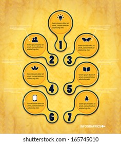 Vector illustration for your business presentations. Modern Design template / can be used for infographics / numbered banners / horizontal cutout lines / graphic or website layout vector. EPS10.