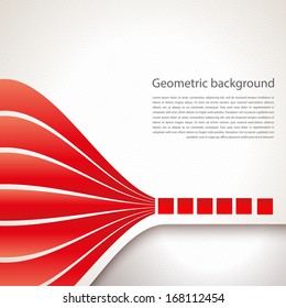 Vector illustration for your business presentations. EPS10.Red stripes on a light background.