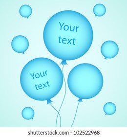 Vector illustration for your design with balloons