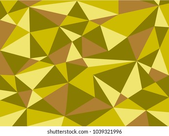 Vector illustration for your design, gold crystal abstract geometric Polygon Retro triangle Background, polygonal background, Honey background. Sparkles, lights.