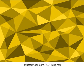 Vector illustration for your design, gold crystal abstract geometric Polygon Retro triangle Background, polygonal background, Honey background. Sparkles, lights.