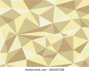 Vector illustration for your design, gold crystal abstract geometric Polygon Retro triangle Background, polygonal background, Honey background. Sparkles, lights.