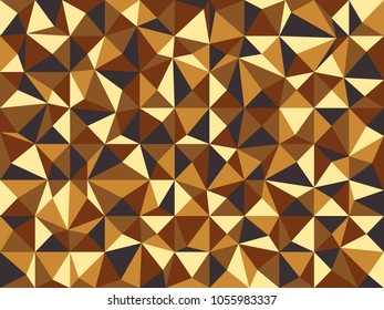 Vector illustration for your design, gold crystal abstract geometric Polygon Retro triangle Background, polygonal background, Honey background. Sparkles, lights.