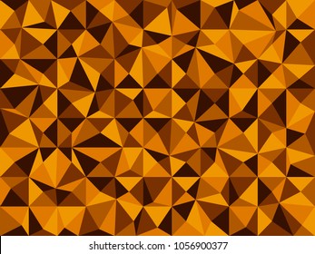 Vector illustration for your design, gold crystal abstract geometric Polygon Retro triangle Background