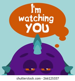 Vector illustration for your design. Monster watches