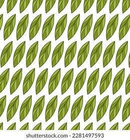 Vector illustration for your design. Pattern. Garden set. green leaves