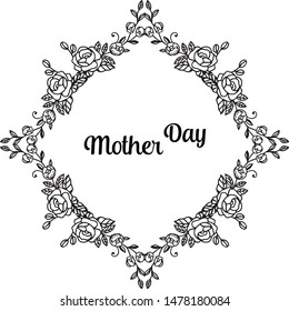 Vector illustration your are great for various crowd of red bouqet frames