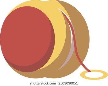 Vector Illustration of Yoyo Toys in Motion