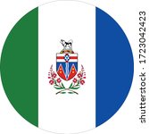 vector illustration of Yukon flag