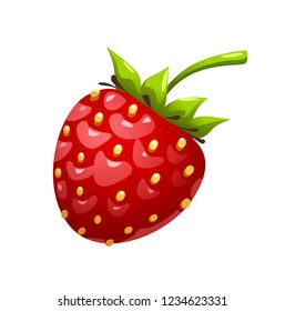 vector illustration of  yummy strawberry