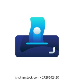 Vector illustration of zakat icon with gradient design style