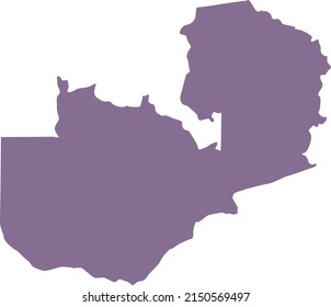 Vector Illustration of Zambia map