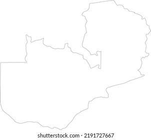 Vector Illustration of Zambia map