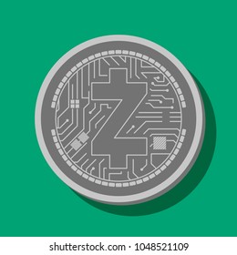 Vector illustration ZCash
