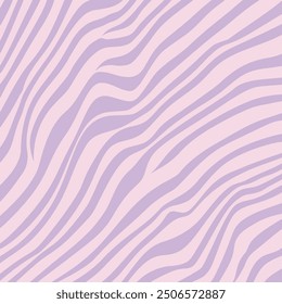 A vector illustration of a zebra stripe pattern in soft pink and lavender.