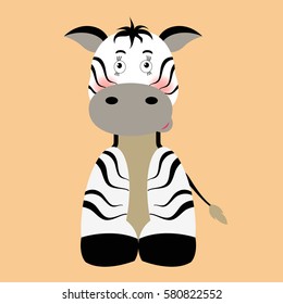 Vector illustration of zebra for your design.  