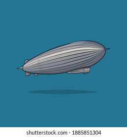 Vector illustration of a zeppelin 