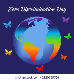 Ilustración vectorial del Día de la Discriminación Cero