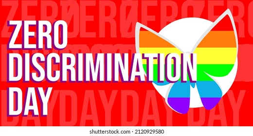 Vector illustration of Zero Discrimination Day