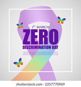 Vector illustration for Zero discrimination day