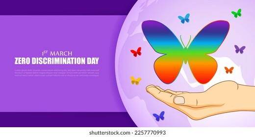 Vector illustration for Zero discrimination day