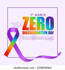 Vector illustration for Zero discrimination day