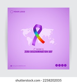 Vector illustration for Zero discrimination day