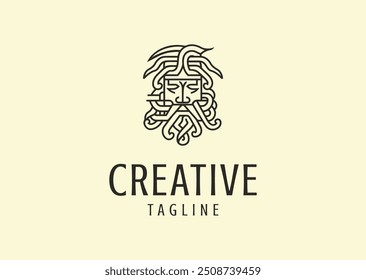 Vector illustration of Zeus Logo Design