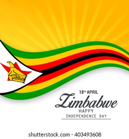 Vector illustration of Zimbabwe independence day.