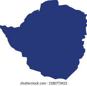 Vector Illustration of Zimbabwe map