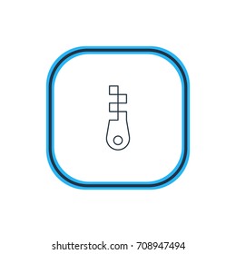 Vector Illustration Of Zip Outline. Beautiful Internet Element Also Can Be Used As Fastener Element.