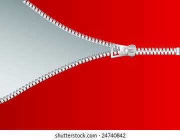 Vektorgrafik des Reißverschlusses