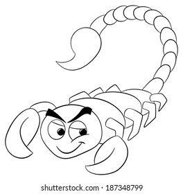 vector illustration of a zodiac sign - scorpio