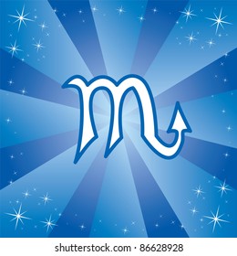 Vector illustration of zodiac sign Scorpio