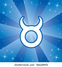Vector illustration of zodiac sign Taurus