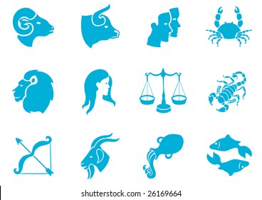 Vector illustration of zodiac signs.You can use it for your website, application or presentation