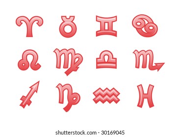 Vector illustration of zodiac signs .You can use it for your website, application or presentation