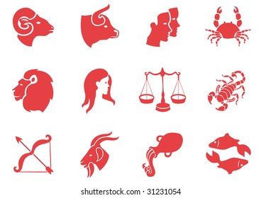 Vector illustration of zodiac signs .You can use it for your website, application or presentation