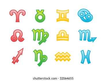 Vector illustration of zodiac signs .You can use it for your website, application or presentation