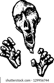 Vector illustration of a zombie