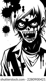 Vektorgrafik von Zombie-Cartoon