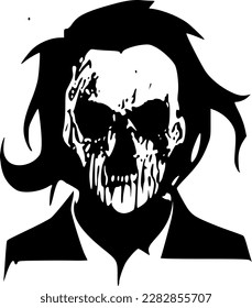 vector illustration of zombie cartoon