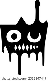 vector illustration of zombie icon