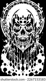 vector illustration of zombie monster